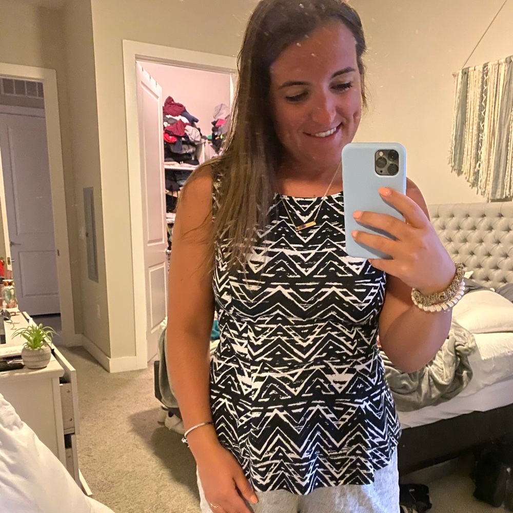 Peplum tank top